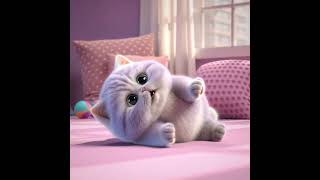 Adorable Kitten Rolling Over and Showing Belly 😻💫 | Bubble the Cat