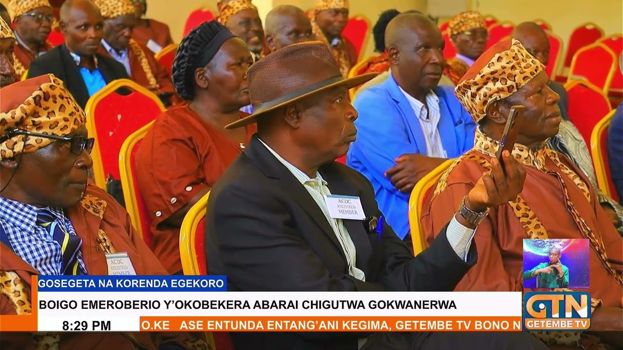 Gusii Council of Elders held end-year prayers and calling for protection of Gusii culture
