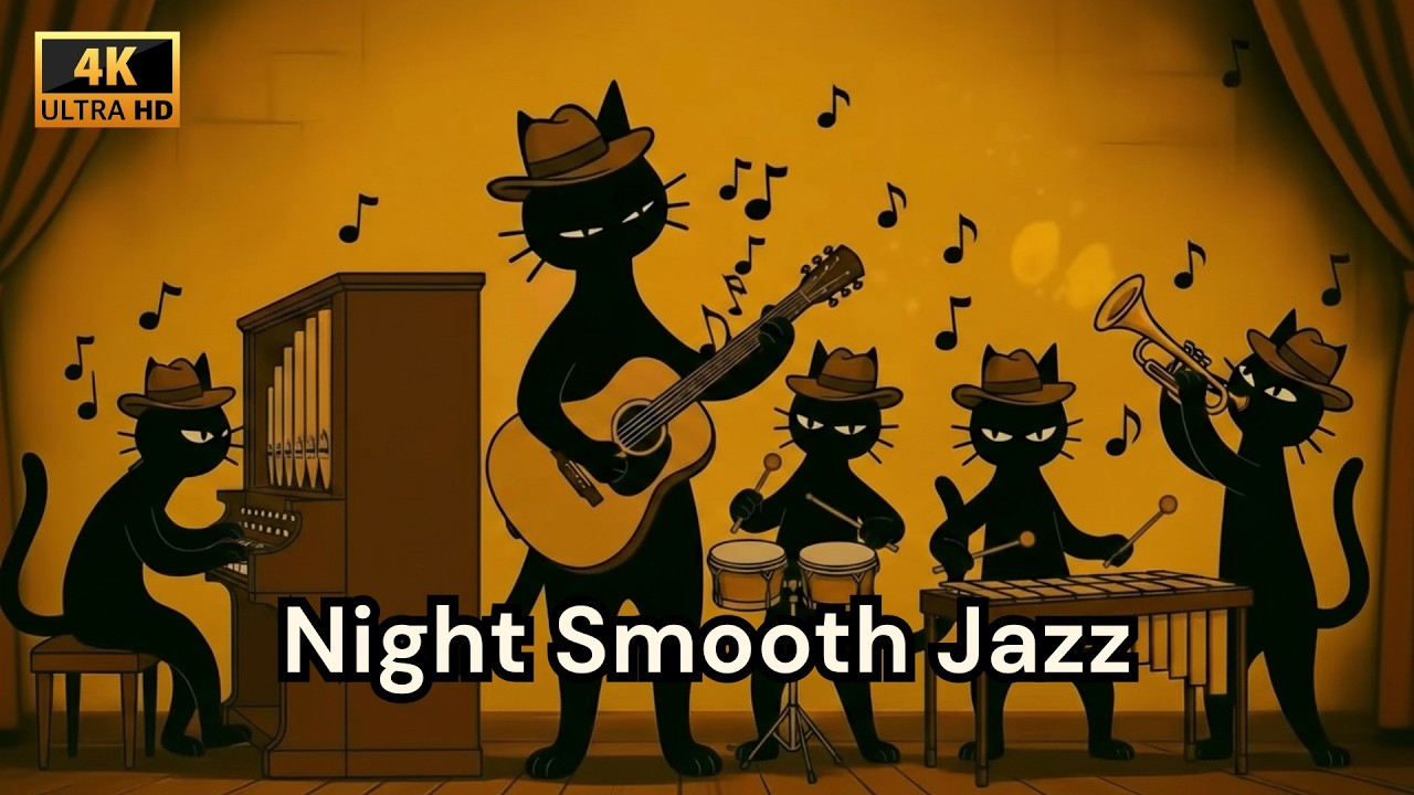 Late Night Smooth Jazz Café | Deep Focus Study Music with Warm Bass