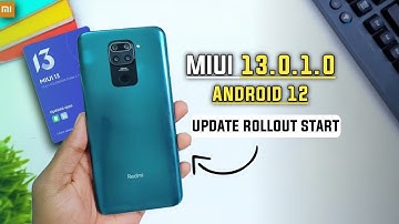 Redmi Note 9 Users MIUI 13.0.1.0 With Android 12 Update Is Finally Released⚡