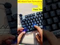 MS Word Basic Keyboard Shortcuts to Work Faster and Smarter #MSWordTips #Keyboard #Shortcuts  #tips