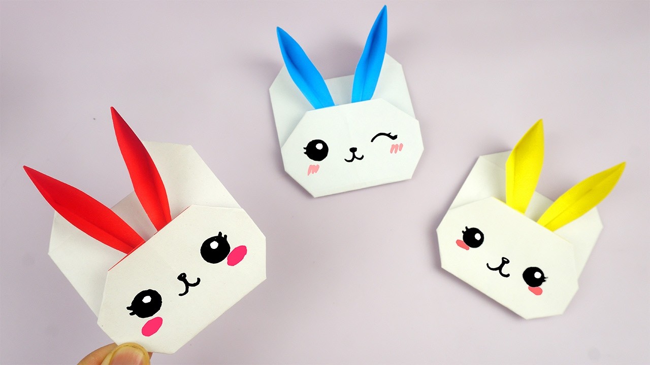 Basteln mit papier: Osterhasen basteln - Ostern basteln | Osterdeko