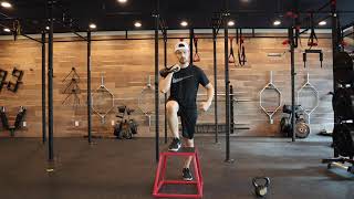 Kettlebell Ipsilateral Racked Step Ups