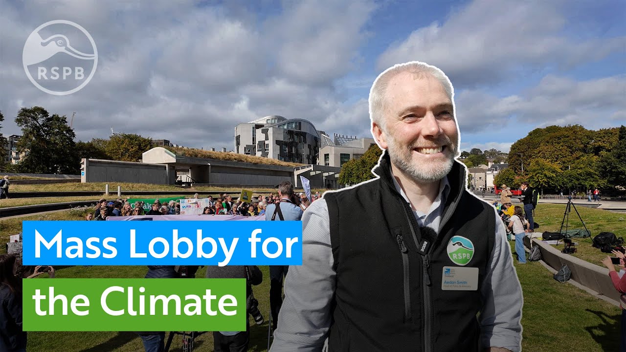 Выступая в защиту климата и природы в шотландском парламенте