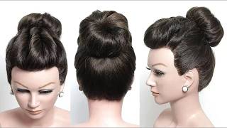 Updo Hairstyle for Long Hair | Easy High Bun Hair Tutorial