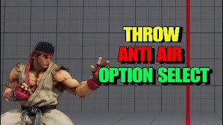 SFV CE~RYU Throw/Anti Air OPTION SELECT Toturial(Advanced Corner Pressure)-Tjommmi or JustFog Ryu!