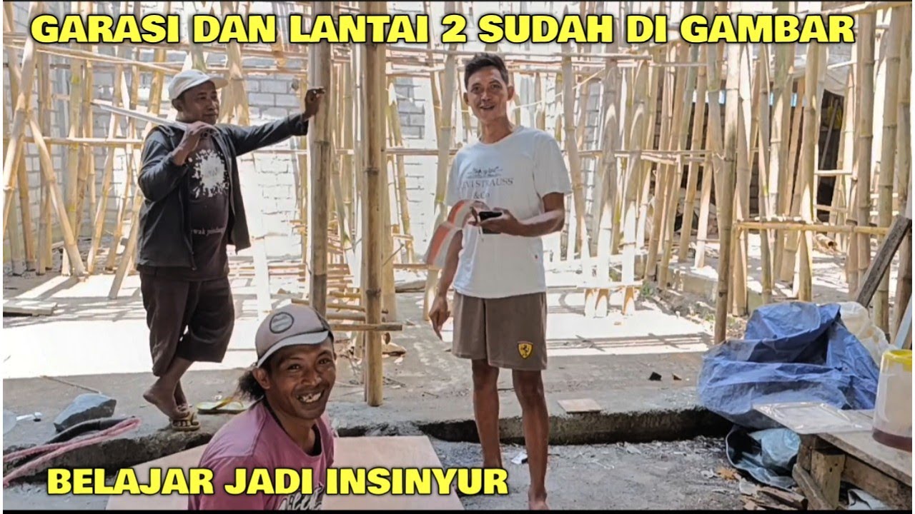Wow cak jemar sudah menggambar pola lantai 2 dan garasi 