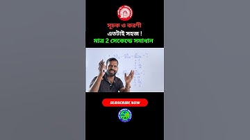 সূচক ও করণী এখন মাত্র 2 সেকেন্ডে সমাধান #shorts #maths #shorttrick