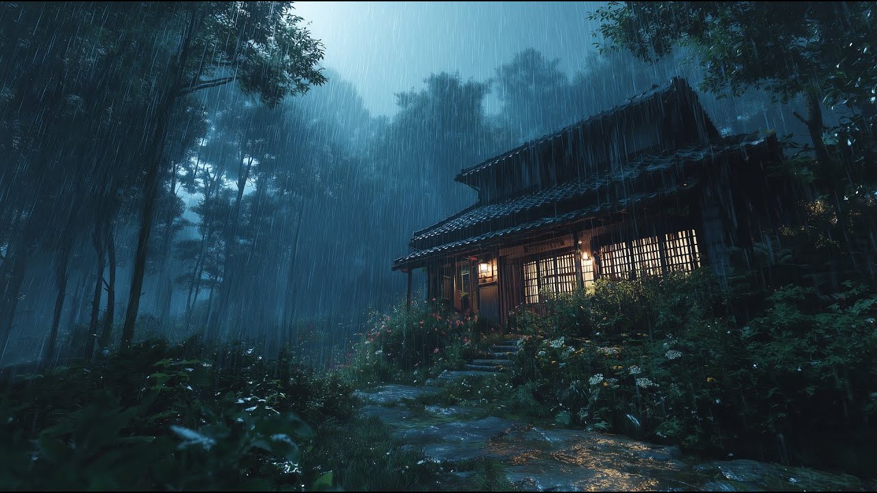 Soft Rainstorm for Better Sleep - Relax Mind & Body | Study, Relax & Focus