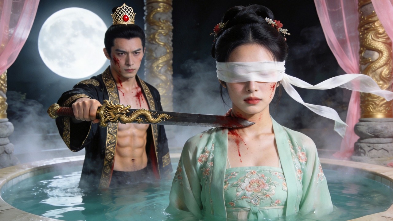 Ela invade o banho do príncipe fingindo ser cega; no casamento forçado, ele a toma e declara posse!