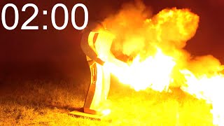 2 Minute Countdown Timer with Robot Flamethrower