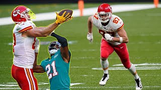 Celebrity Travis Kelce's AMAZING Routes, 1-1 Matchups & Catches from 2020! Net Worth