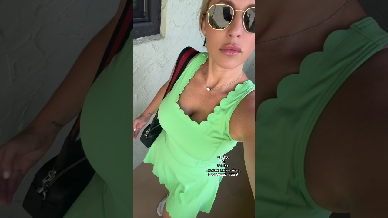 Tennis dress. Activewear. OOTD. Amazon style. Summer fashion. South Florida. Vacation outfit.