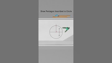 How to Draw a Pentagon Inscribed in a Circle #shorts