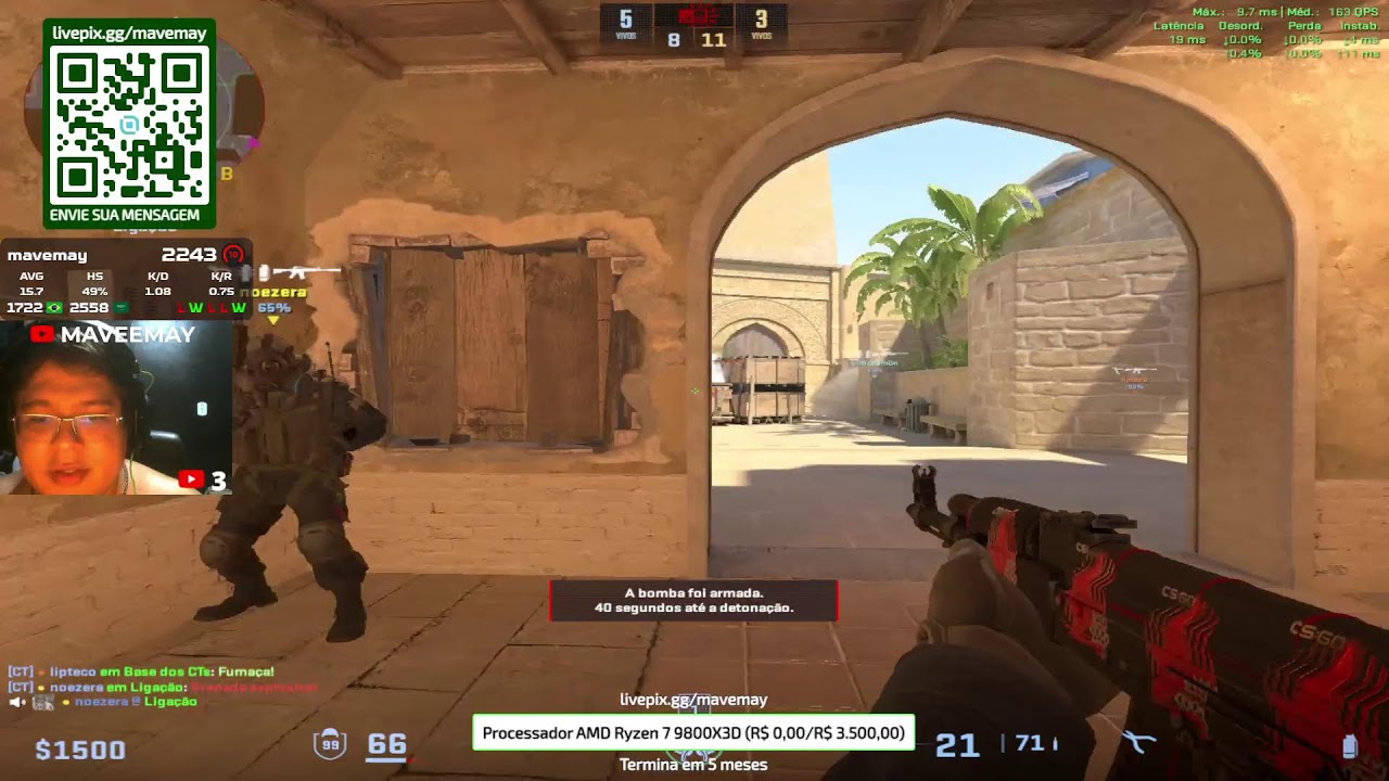 META PEGAR 3.5K NA FACEIT/ EX PRO - FACEIT ELO 2300/ GC LEVEL 20/ PREMIER ELO 28K