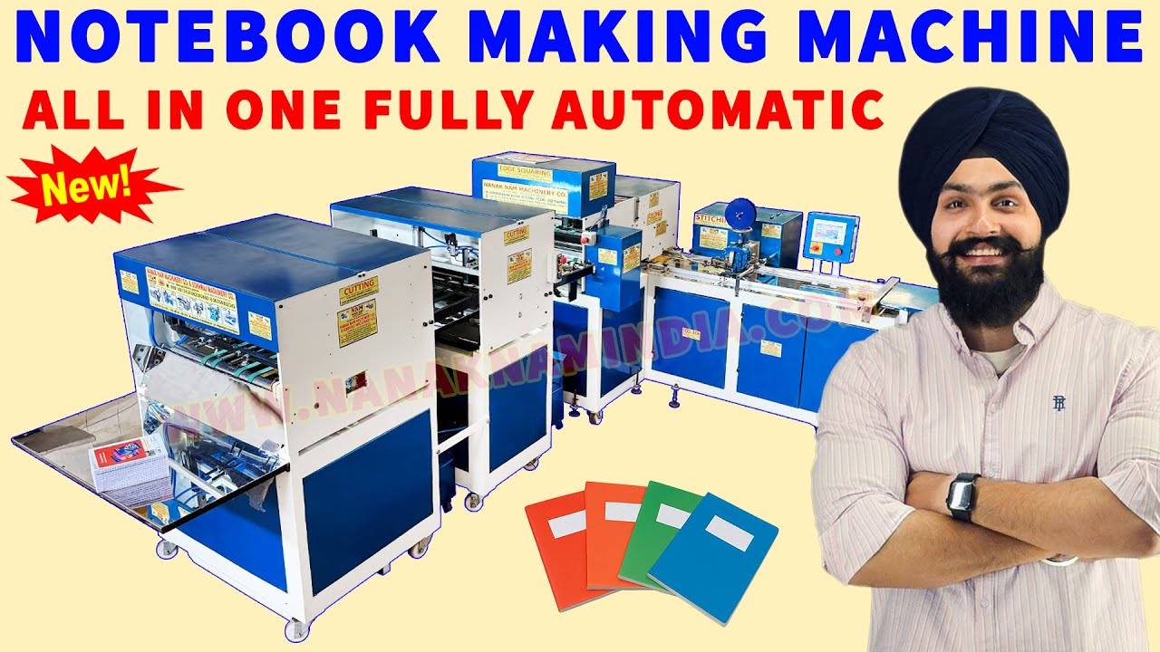 Post It Note Creating Machine All in One Fully Automatic Notebook Making Machine | Notebook Making ...