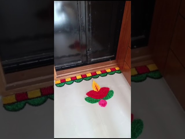 Learn Rangoli Floor Mat Making - WhatsApp 70221 57753