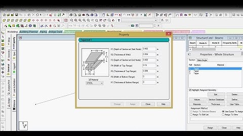 Staad Pro -API TaperedI