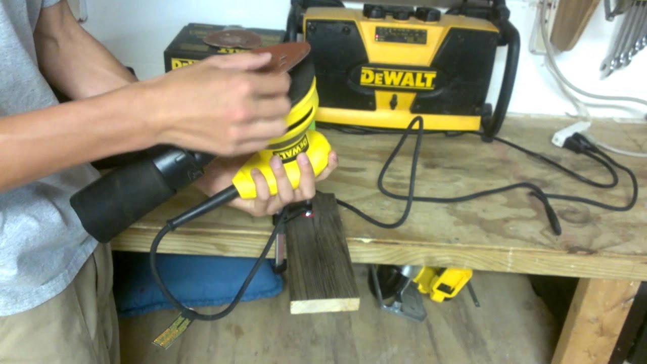 Review of DeWalt Random Orbital Sander YouTube