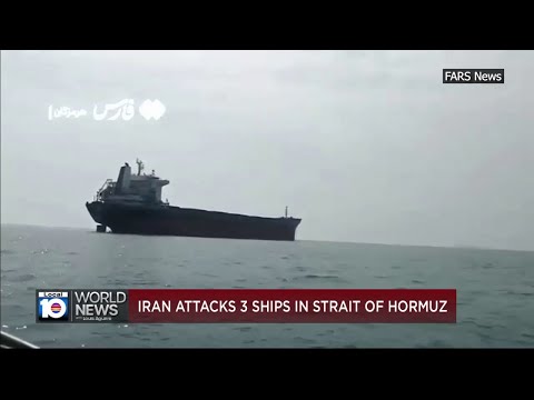 Iran attacks 3 ships in the Strait of Hormuz as Trump indefinitely ...