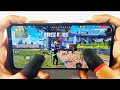 Poco x3 pro free fire game play test 2 finger handcam gameplay SOLO VS SQUAD onetap headshot 120hz