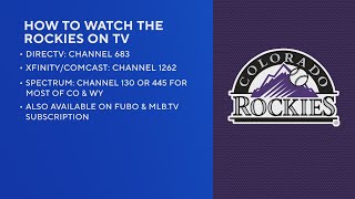 Colorado Rockies fans: Here's where you can watch the game