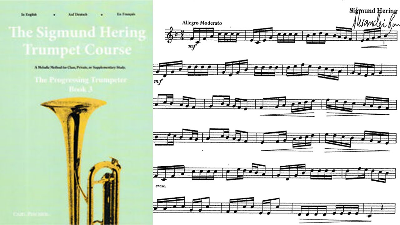 [MÉTODO DE TROMPETE] Livro 3 do método de Sigmund Hering (ETUDE 1) 01