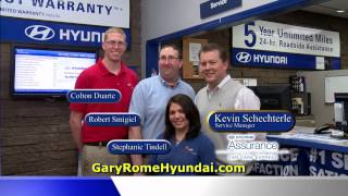 Gary Rome Hyundai Service - Get in, Get out and get on with your life!