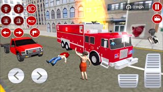 Simulador de conducción de camiones de bomberos Juegos de lucha contra incendios screenshot 5