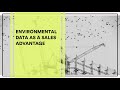 Environmental Data as a Sales Advantage