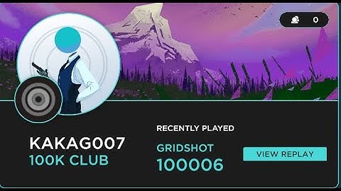 100K Gridshot Ultimate Aim Lab