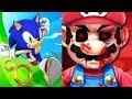Sonic Dash Vs SONIC EXE MARIO FIGHT 