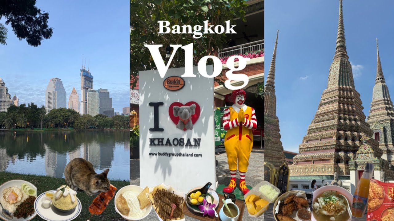 [VLOG]혼자 태국 방콕 4박 6일 여행 브이로그 1탄🇹🇭 | 짜뚜짝 시장 | 바와스파 | 조드페어 야시장 | 왓포 | 카오산로드 | 빅씨 | 더 코튼 살라댕 