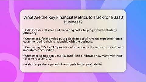 What Are the Key Financial Metrics to Track for a SaaS Business? | The SaaS Pros Breakdown News