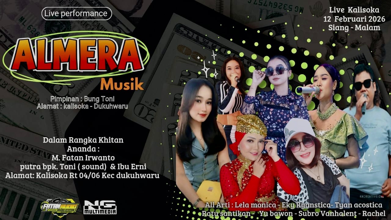 Live ALMERA MUSIC Di kalisoka - Dukuhwaru - Tegal. 12/02/2026