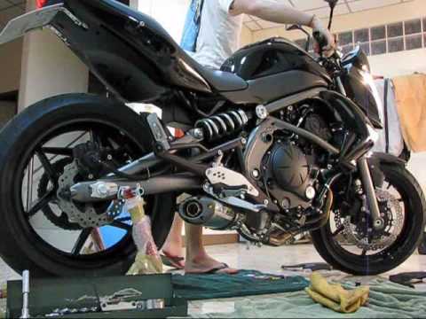 Kawasaki Er6n 2009 With Two Brothers Vale Slip On M 2 Aluminum