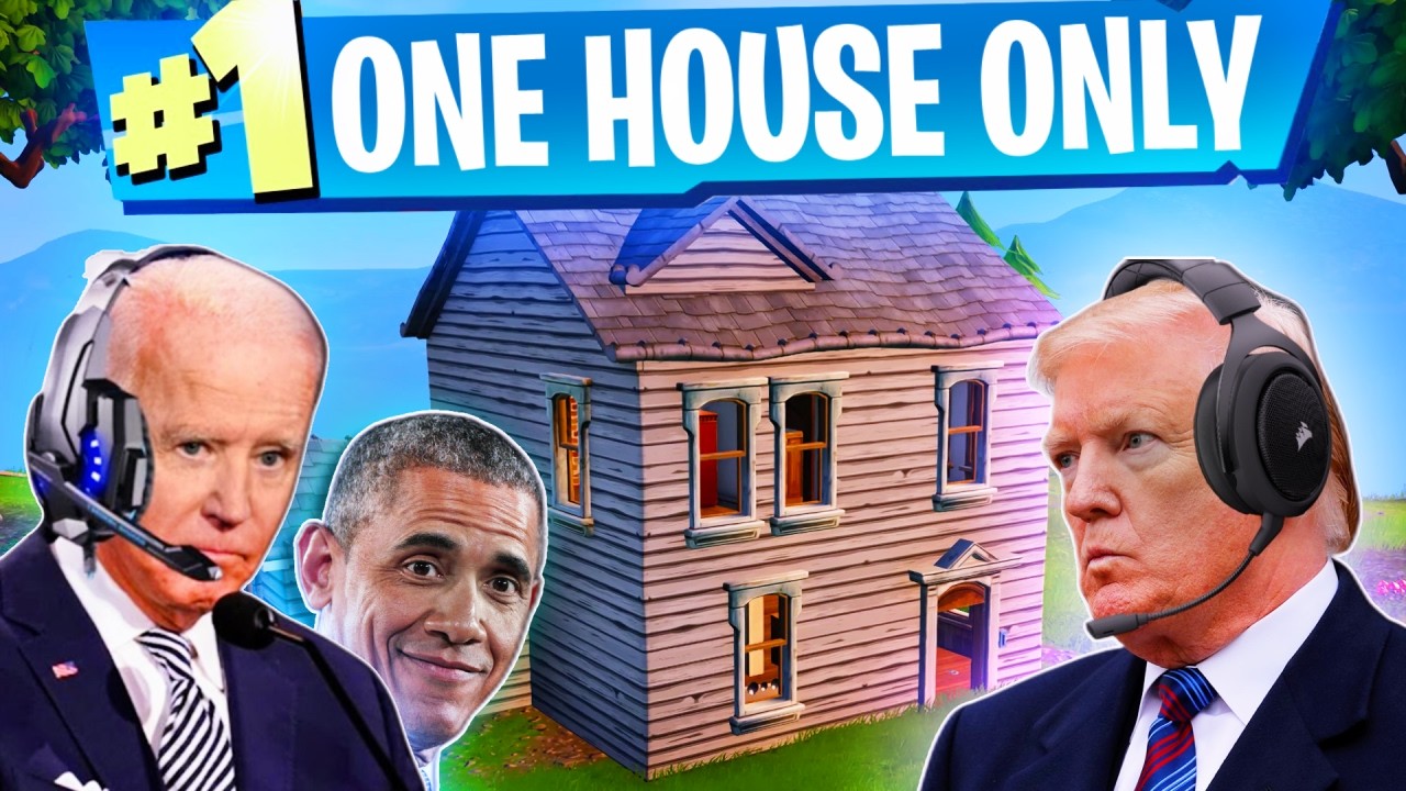 Президенты играют в ONE HOUSE ONLY CHALLENGE в оригинальной версии Fortnite