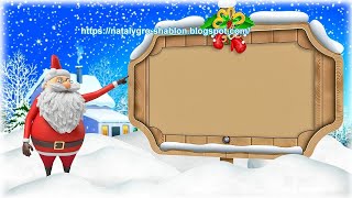 Футаж New Year Background Santa