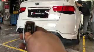 Kia forte Ecu remap & exhaust system custom by HY Exhaust