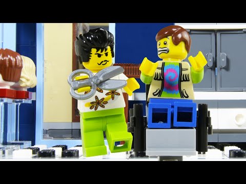 LEGO City: Billy's New Makeover! STOP MOTION LEGO City Hairdresser Fail | LEGO | Billy Bricks