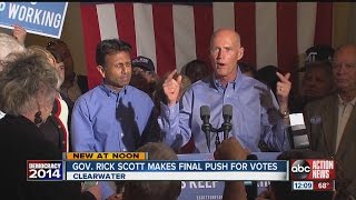 Rick Scott makes final push for votes