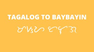 Tagalog to Baybayin Translator screenshot 2