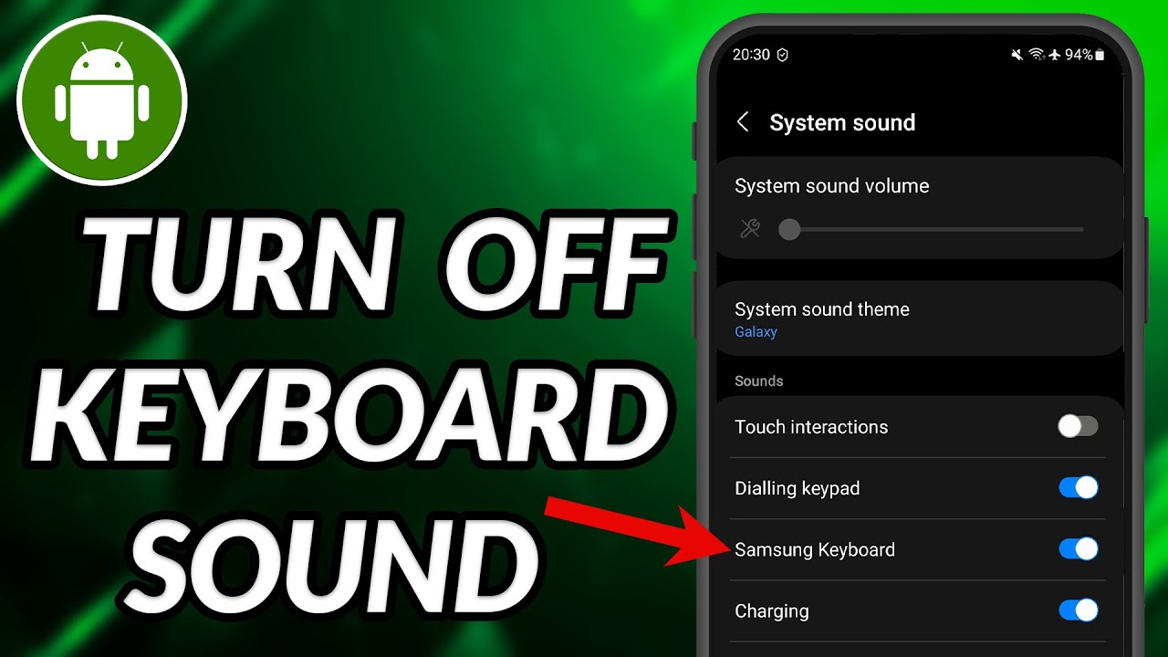 How To Turn Off Keyboard Sound On Samsung YouTube