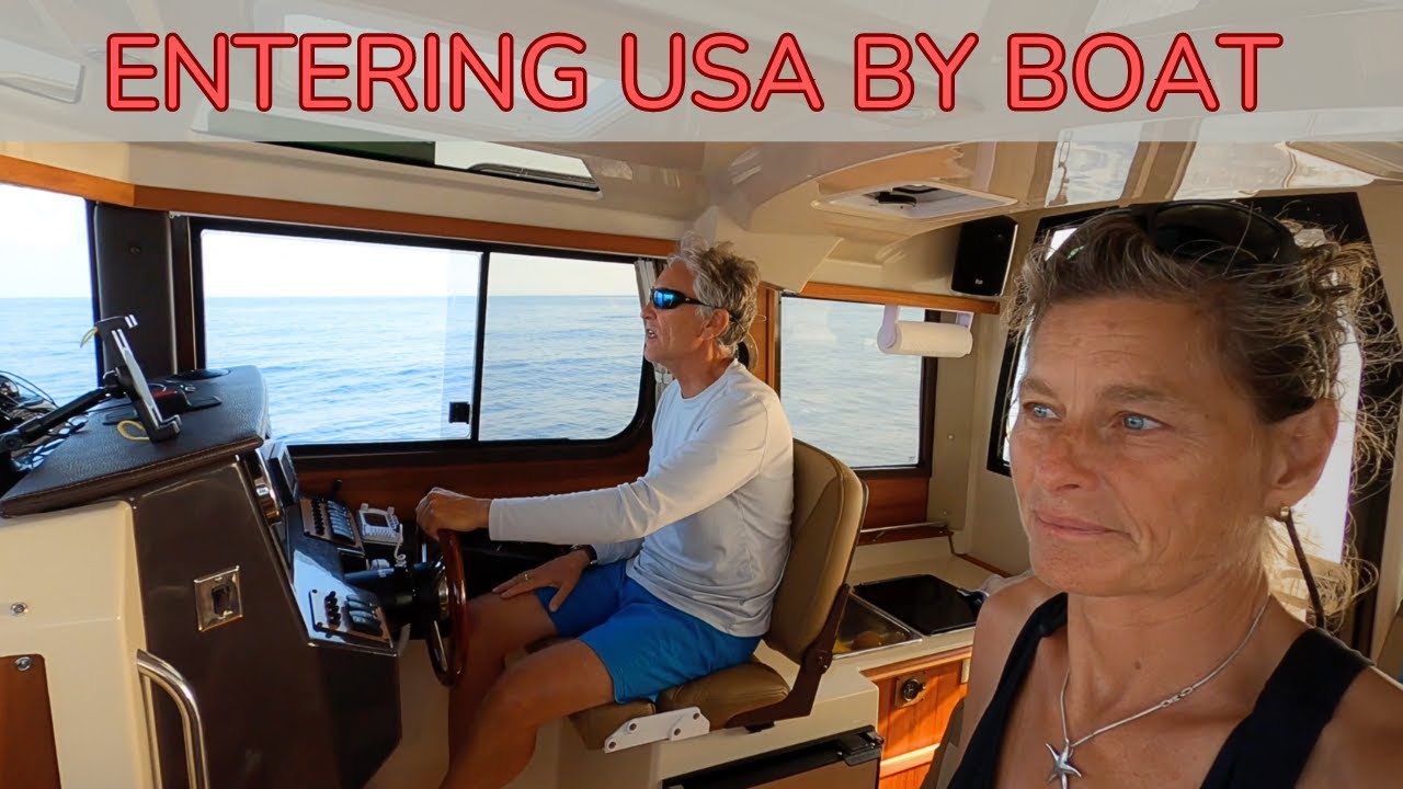 How to enter usa by boat bimini to miami catch and cook mahi ep