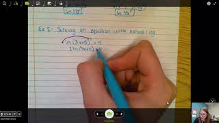 7.6 Ex 2- Solving a Natural Log Equation
