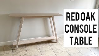 Console Table // Sofa Table Using Rubio monocoat Cotton White Net Worth