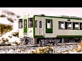 JR DMUs キハ110, 111 natural grey day, with sunset vibes. N scale compositions runbys chases, etc.