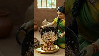 🍛✨ COZY MINI VILLAGE FEAST MOMENT 😱🍽️ | Traditional Meals &amp; Family Dining Tiny Kitchen ASMR