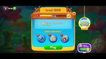 Fishdom gameplay level 1806 success win