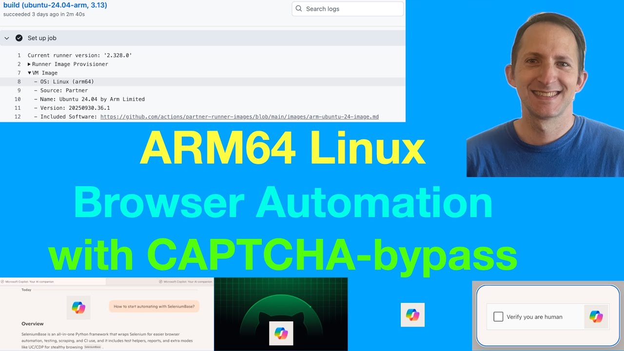 ARM64 Linux Browser Automation with CAPTCHA-bypass - YouTube